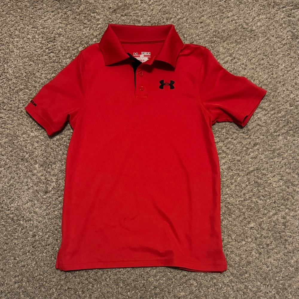 Under Armour Kids Bright Red Polo